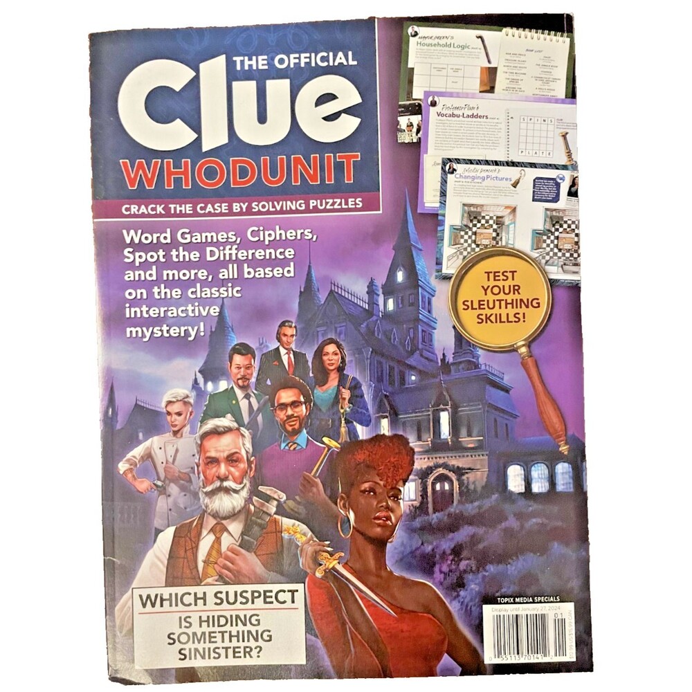 THE OFFICIAL Game CLUE WHODUNIT (Winter, 2024) Crack the Case by Solving Puzzles